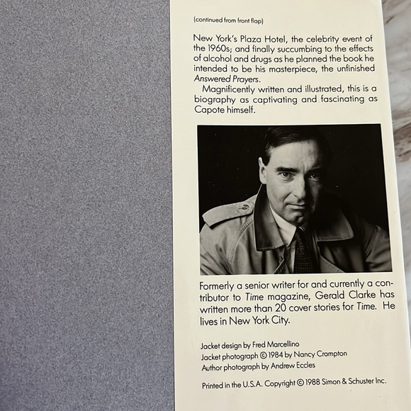 Capote; A Biography HC/DJ Book By Gerald Clarke 1998 First Edition - Picture 4 of 16